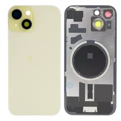 Repuesto Bandeja de repuesto para
  tarjeta SIM dual de iPhone 15 y 15 Plus - Amarilla