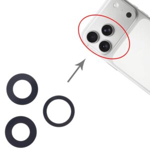 Repuesto Cubierta trasera de cristal de
  repuesto para iPhone 15 - Negra