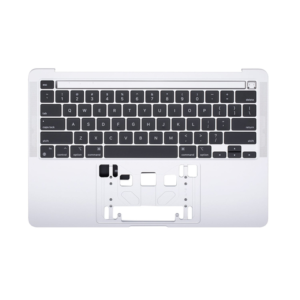 Estuche plateado con teclado
  para MacBook Pro de 13" M1 A2338 (finales de 2020)