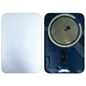 Repuesto Tapa de cristal de repuesto
  para la batería del iPhone 17 Pro Max con MagSafe - Plateada